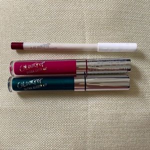 Colourpop Lip Bundle- Ultra Satin/Glossy Lips and Lippie Pencil